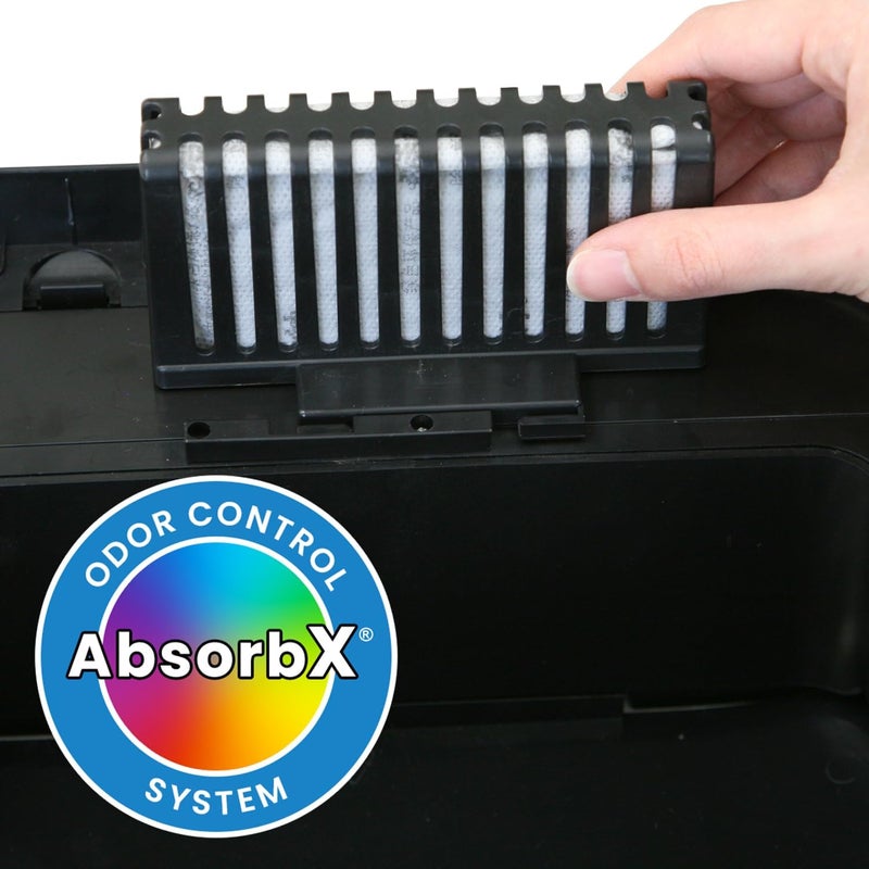 iTouchless 2-Pack AbsorbX Odor Filter Deodorizers, Absorbs Trash Odors, All Natural Activated Carbon, Biodegradable, for use with 8 Gallon and Larger Trash Cans with Odor Filter Compartment - Image 2